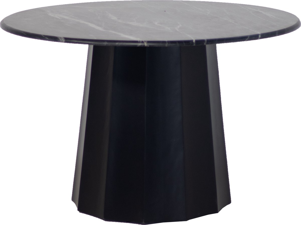 Eettafel Rond Marmer - Zwart - Ø120cm - Tafel Bodhi - Giga Meubel