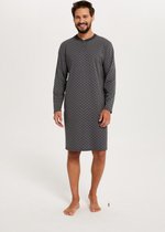 Italian Fashion Balmer heren nachthemd van hoogwaardig katoen - grijs XL