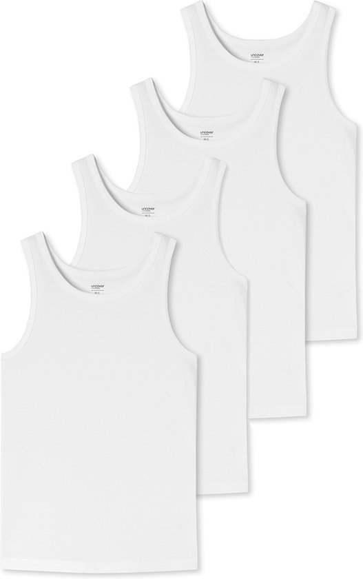 Schiesser Singlet Uncover 4-pack wit
