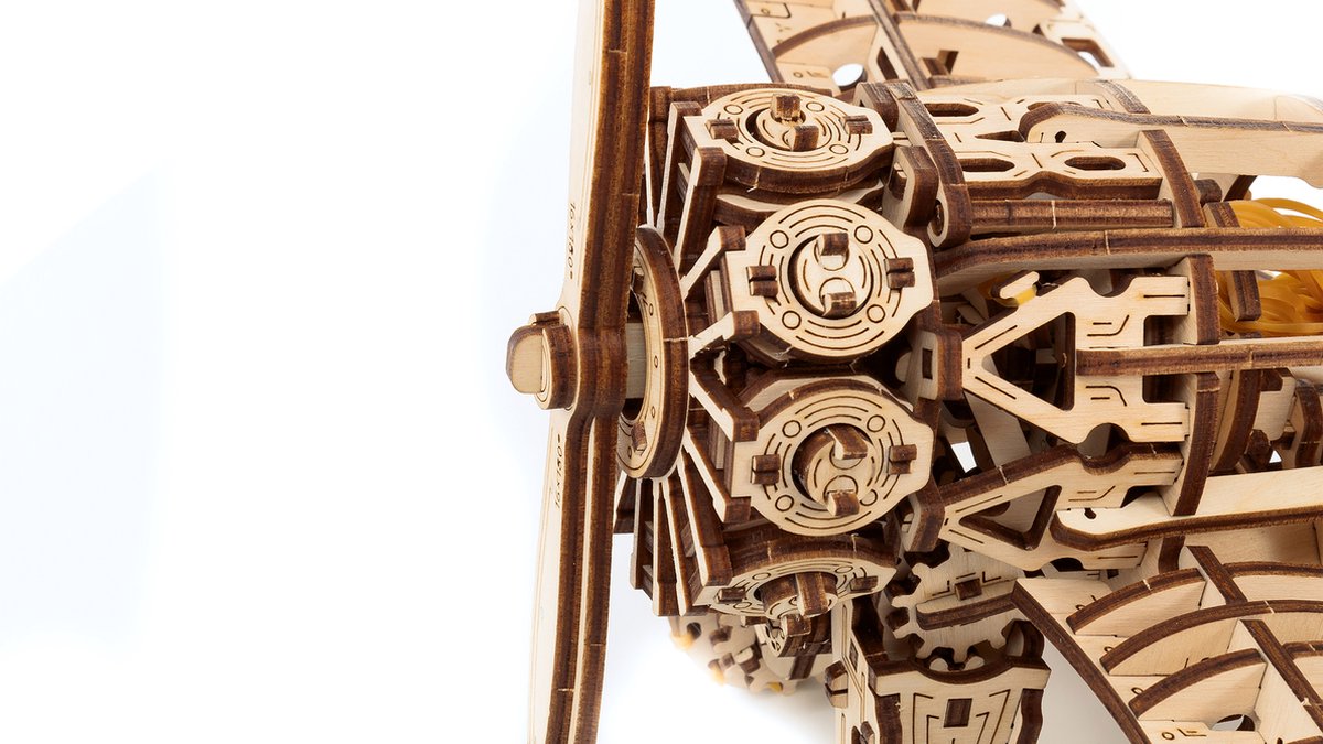 Eco Wood Art Modelbouwpakket Vliegtuig - 3D Puzzel - Miniatuur Bouwpakket Volwassenen - DIY - Knutselen - Hout — afbeelding 2
