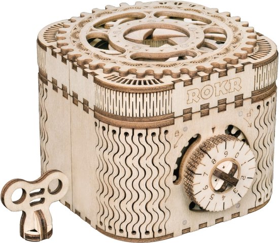 ROBOTIME ROKR Treasure Box Schatkist Modelbouw hout Doe Het Zelf