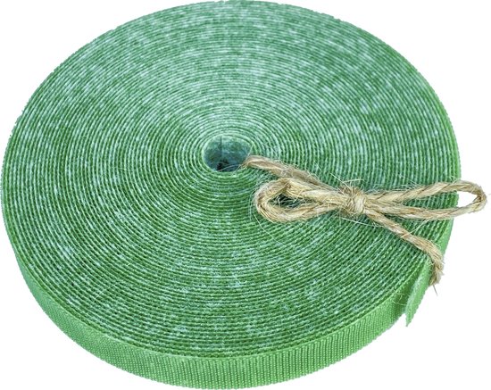 Klittenband 7,5 meter zelfklevend - Plantenbinder - 10mm x 7,5 meter - Groen - Velcro tape - Plantenklittenband - Klittenband plant - Rol - Ultra sterk