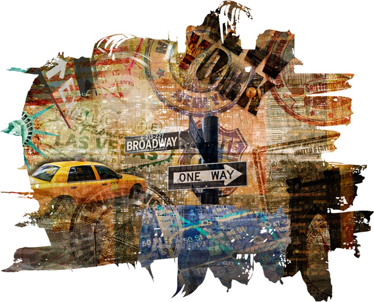 Fotobehang - New York collage.