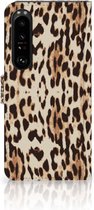 Book Cover Sony Xperia 1 IV Smartphone Hoesje Leopard