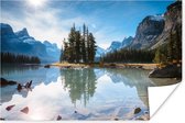 Poster Het Nationaal park Jasper in Noord-Amerika op een zonnige dag - 120x80 cm