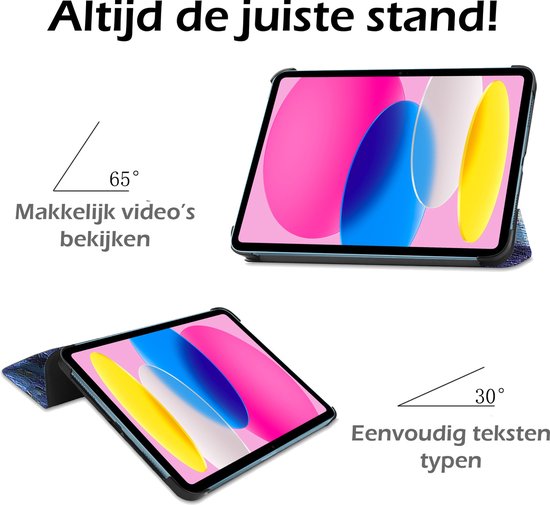 iPad 10 Case Book Case Hard Cover Case With Screen Protector - iPad 10 2022 Case Hard Case - Starry Sky