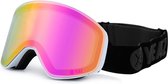 YEAZ APEX Magnet ski snowboardbril roze gespiegeld/wit