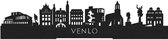 Standing Skyline Venlo Zwart hout - 40 cm - Woon decoratie om neer te zetten en om op te hangen - Meer steden beschikbaar - Cadeau voor hem - Cadeau voor haar - Jubileum - Verjaardag - Housewarming - Aandenken aan stad - WoodWideCities