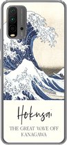Geschikt voor Xiaomi Redmi 9T hoesje - De grote golf van Kanagawa - Katsushika Hokusai - Siliconen Telefoonhoesje