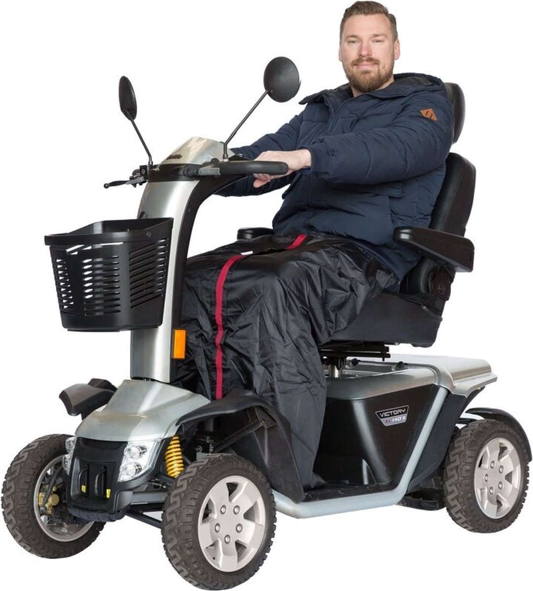 Goedkoopste Scootmobiel voetenzak M met warme voering (Witte reflectie