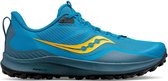Saucony Peregrine 12 Hommes - Chaussures de sport - Course à pied - Trail - bleu/jaune