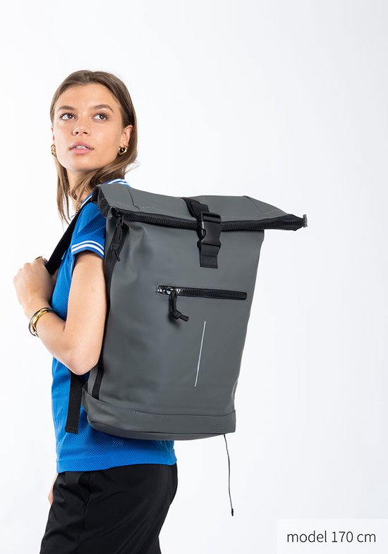 New Rebels Waterafstotende Rolltop Rugzak met Laptopvak 15'' Mart Mint