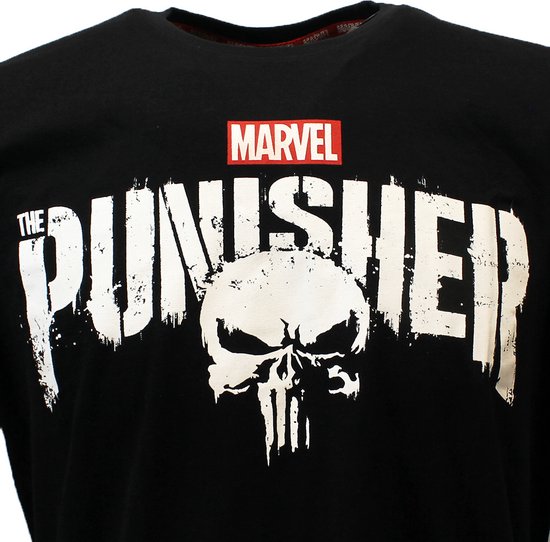 Marvel Comics The Punisher Logo T-Shirt Zwart - Official Merchandise |  bol.com