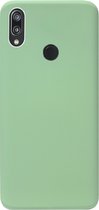 ADEL Premium Siliconen Back Cover Softcase Hoesje Geschikt voor Huawei Y7 (2019) - Lichtgroen