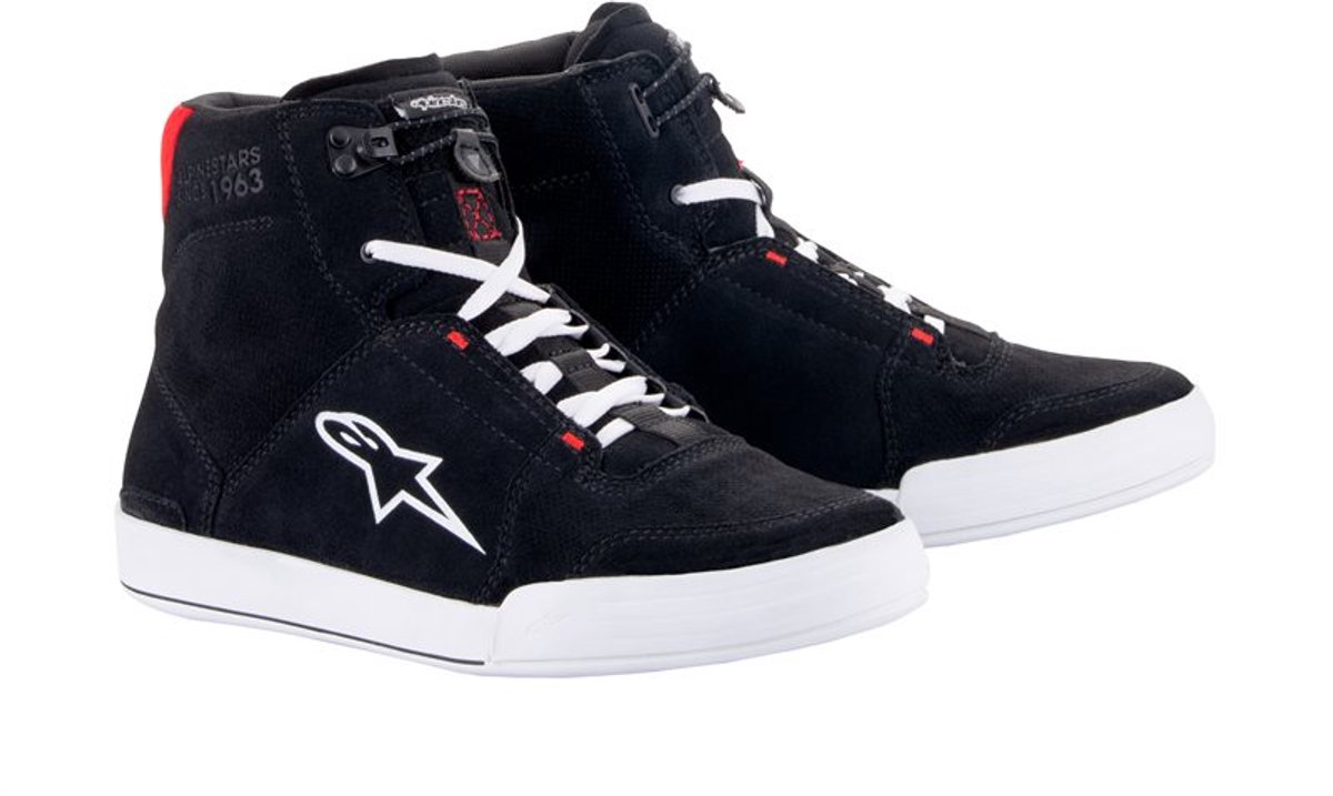 Alpinestars Chrome Zwart Wit Felrood Motorschoenen - Laars