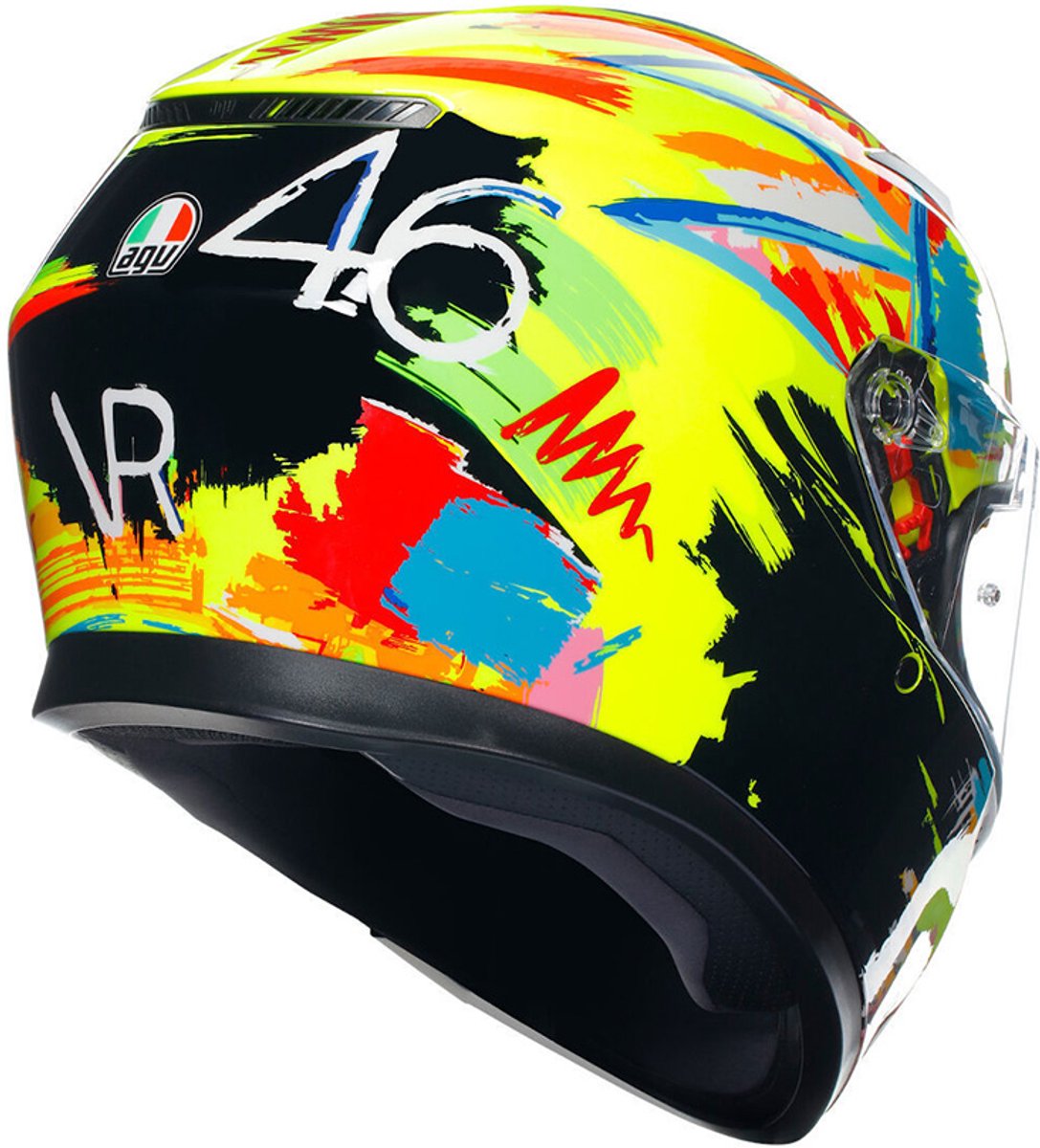 AGV K3 ROSSI WINTER TEST 2019 - Maat XL - Integraal helm - Scooter helm - Motorhelm - AGV K3 ROSSI WINTER TEST 2019 - Maat XL - Scooterhelmen mannen en vrouwen. – foto 6