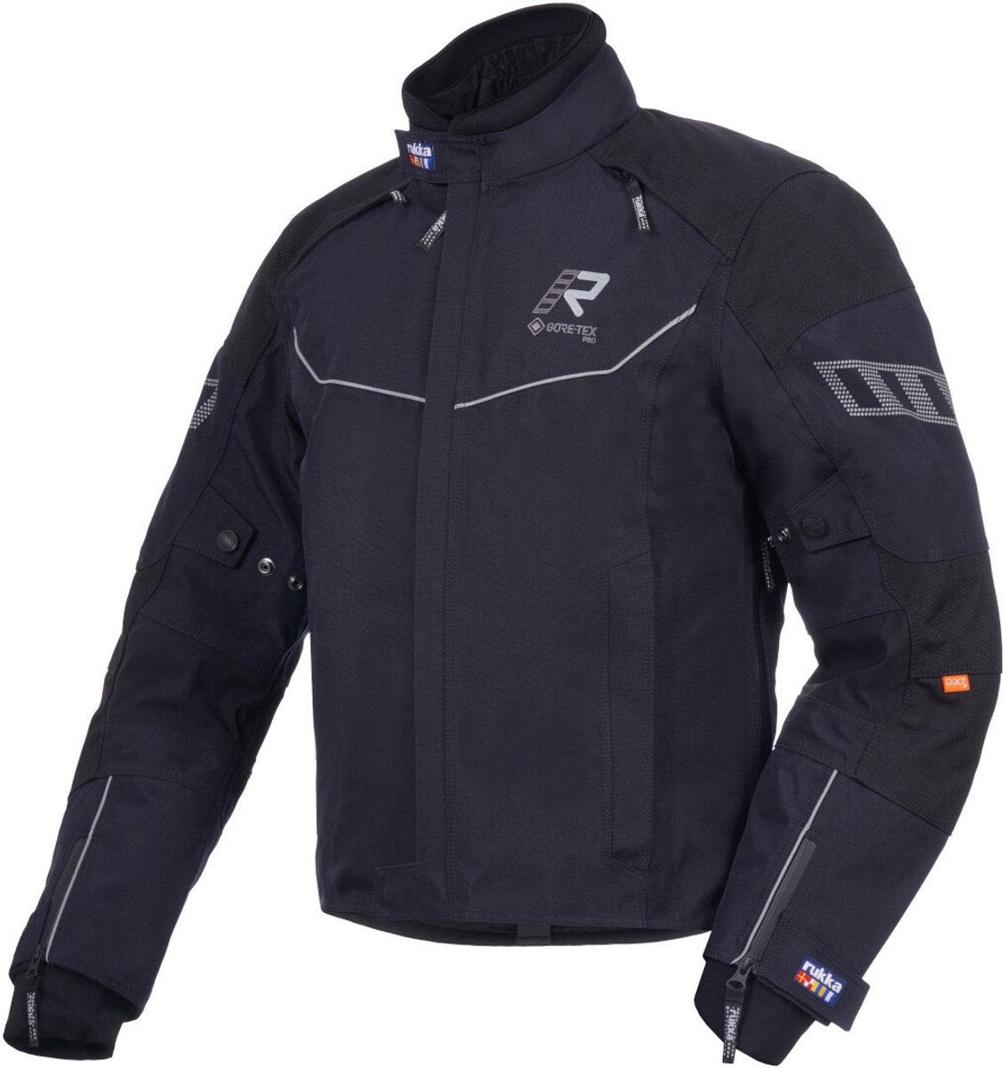 Rukka Armagate Zwart Zilver Textiele Motorjas - Jas