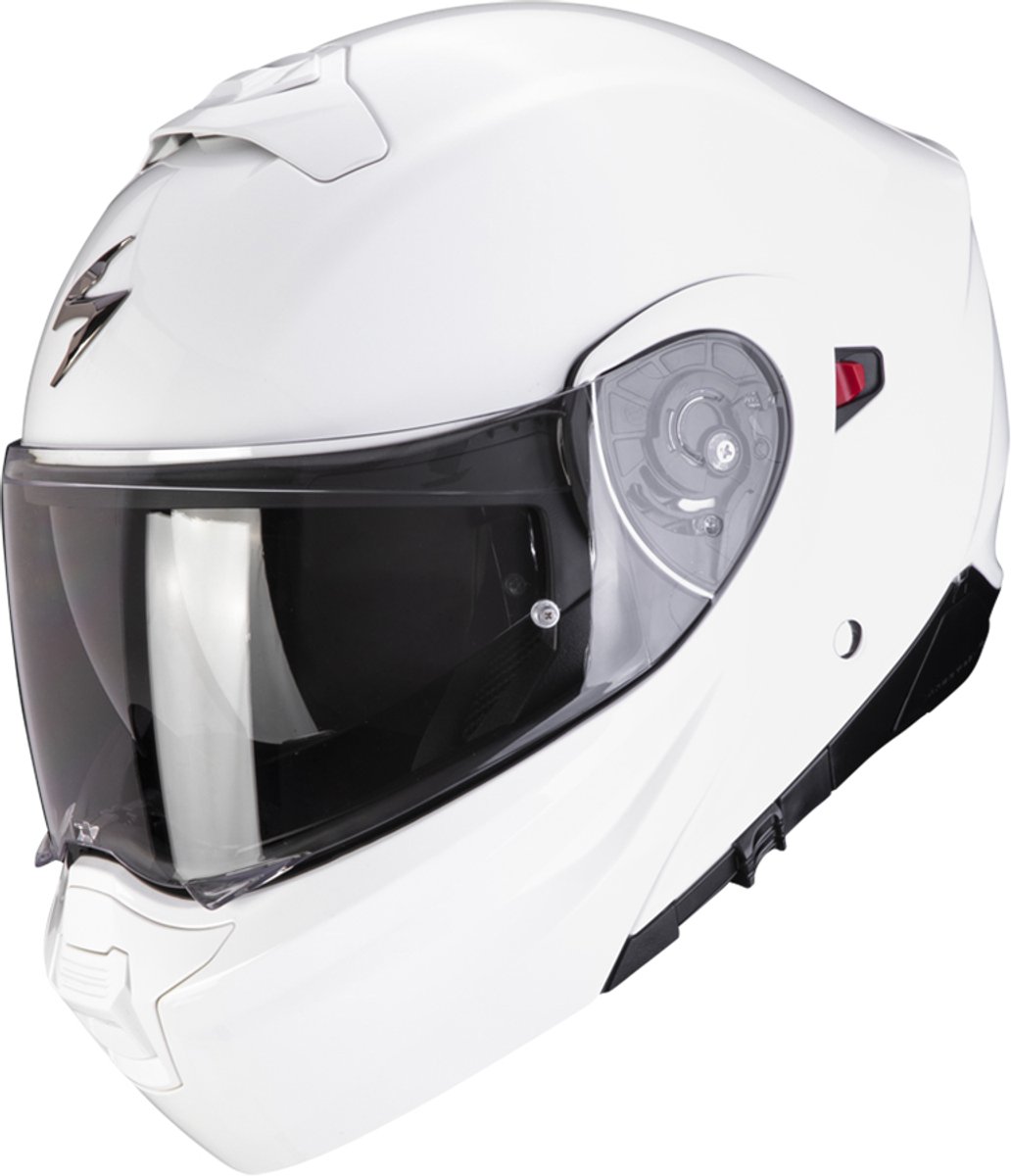 Scorpion EXO-930 Evo Solid Wit Systeemhelm - Helm