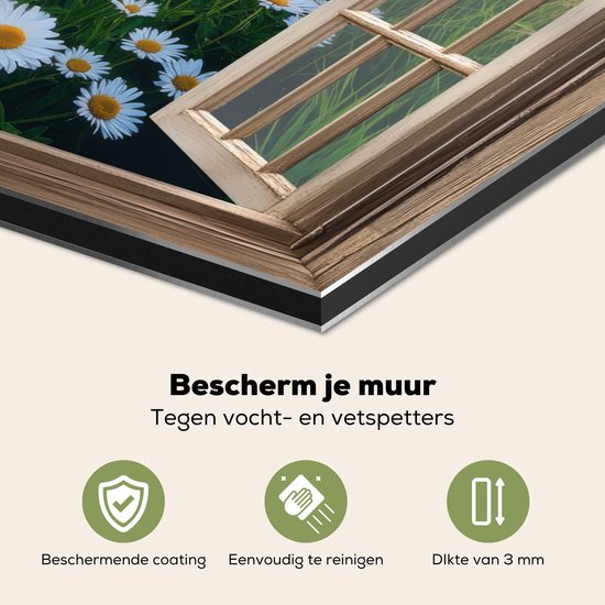 Bescherm je muur tegen vocht en vetspetters met dit spatscherm. Makkelijk te reinigen.