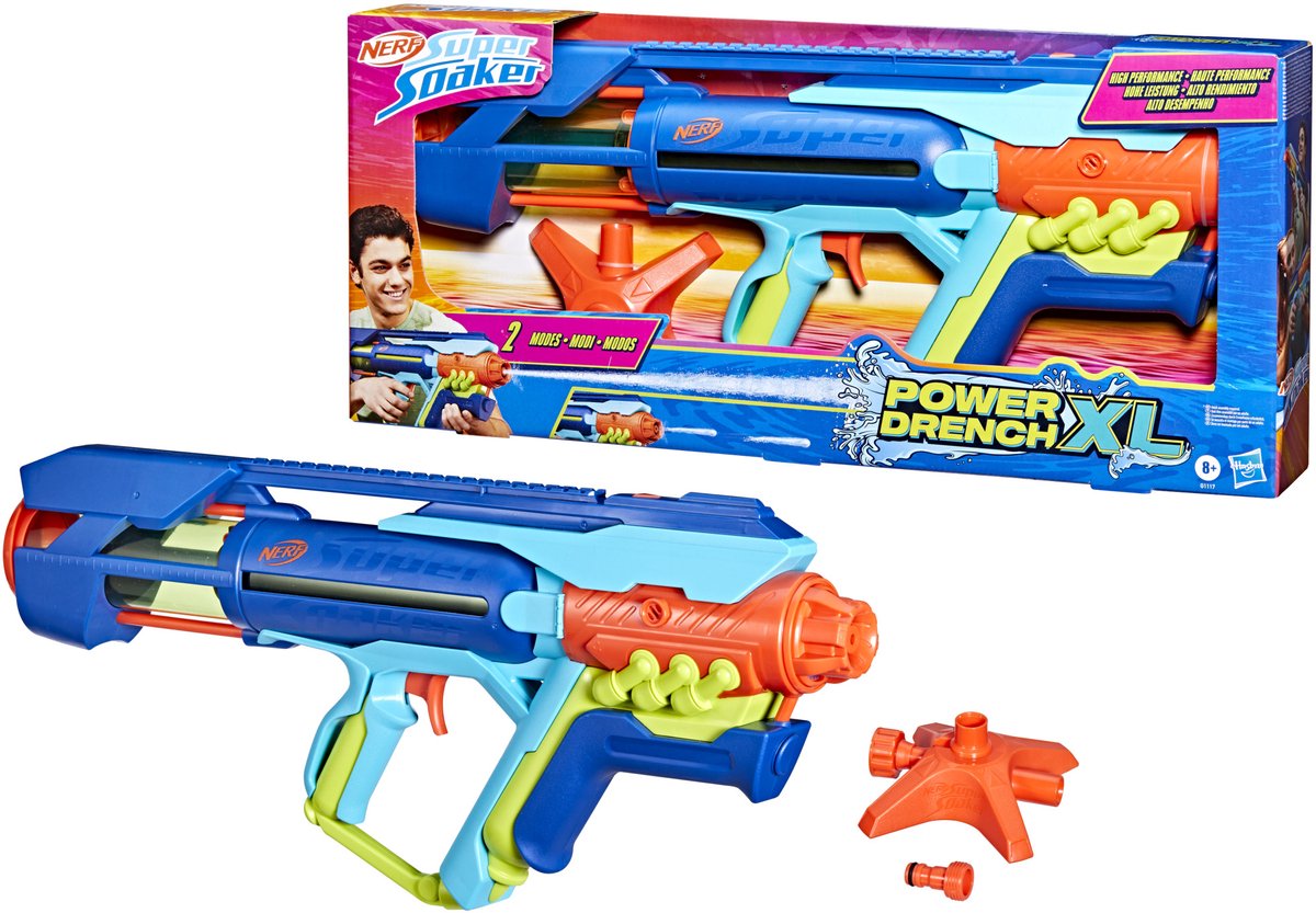 Nerf Super Soaker Power Drench XL-waterblaster, waterspeelgoed — afbeelding 2