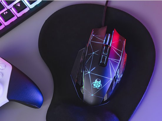 Tracer gamingmuis, RGB-achtergrondverlichting, 7200 DPI, Ruimte