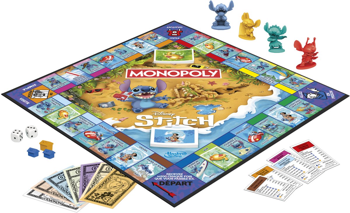 Monopoly Disney Stitch - Bordspel - Franstalig — afbeelding 4
