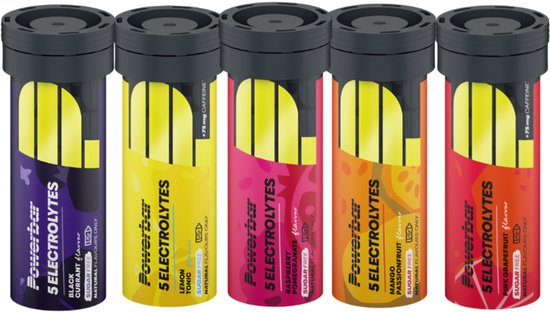 Powerbar Electrolyte Tabletten mixdoos - mineralen sportdrank - 12 x 10 tabs (o.a. met cafeïne) — afbeelding 3