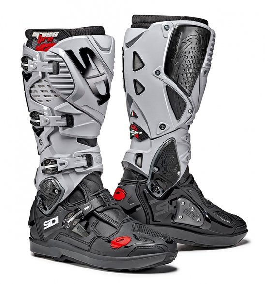 Sidi Crossfire 3 SRS Crosslaarzen Zwart Grijs - Maat 42 - Laars