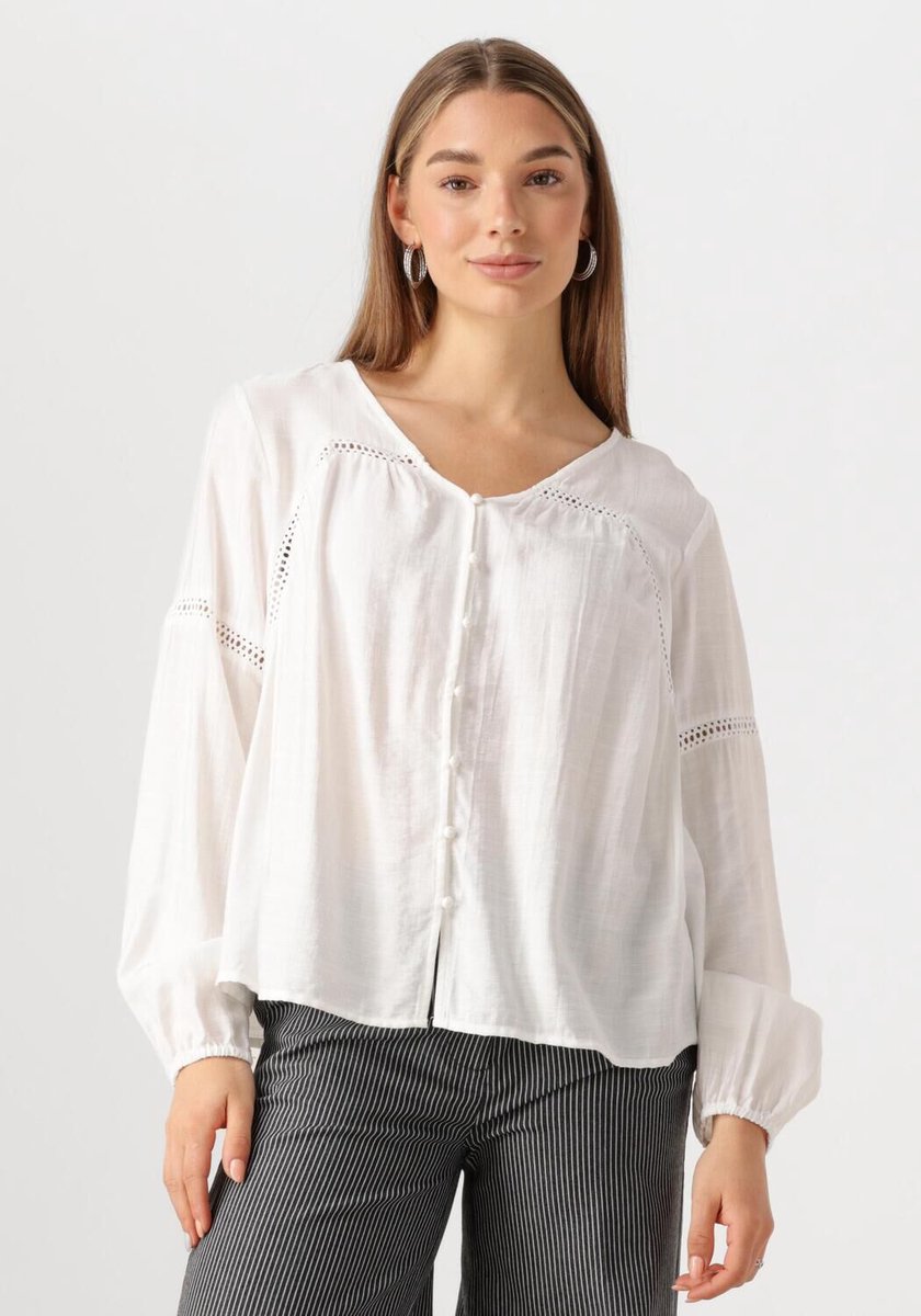 Moves Lilyana Blouse 4237 Dames - Jurken - Wit - Maat 36