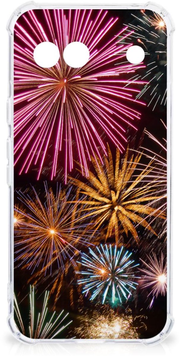 Google Pixel 8A Anti Shock Bumper Case Vuurwerk