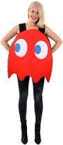 Pacman Kostuum | Rood Pacman Computerspel Spook Kostuum | One size | Carnaval kostuum | Verkleedkleding
