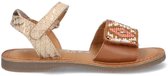 Braqeez 425010-596 Meisjes Platte Sandalen - Roze - Leer - Klittenband