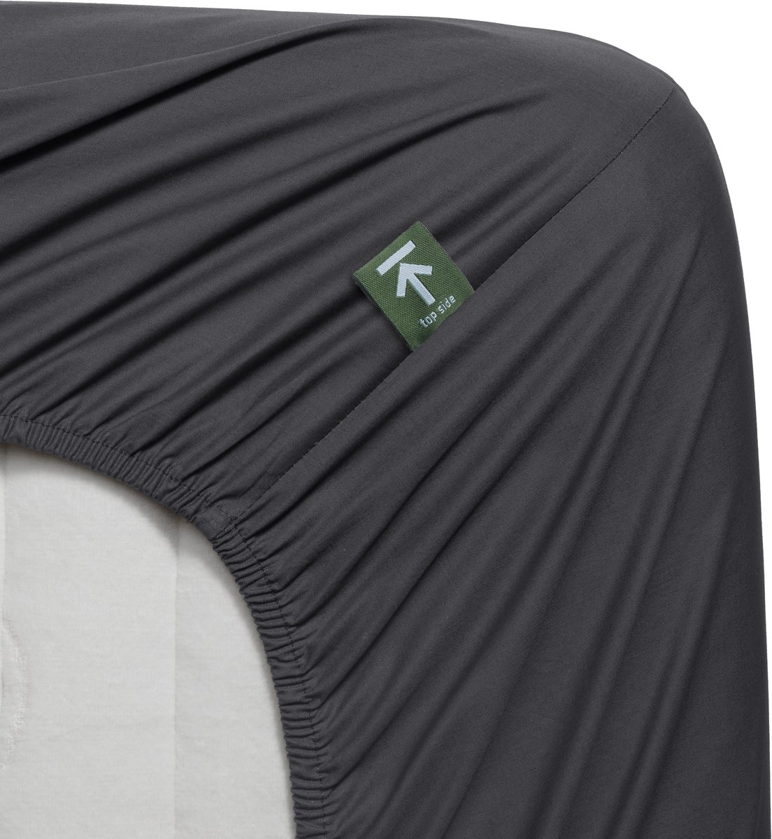 Beddinghouse - Percale-katoen - Split-topper - Hoeslaken - 180x210 cm - Antraciet