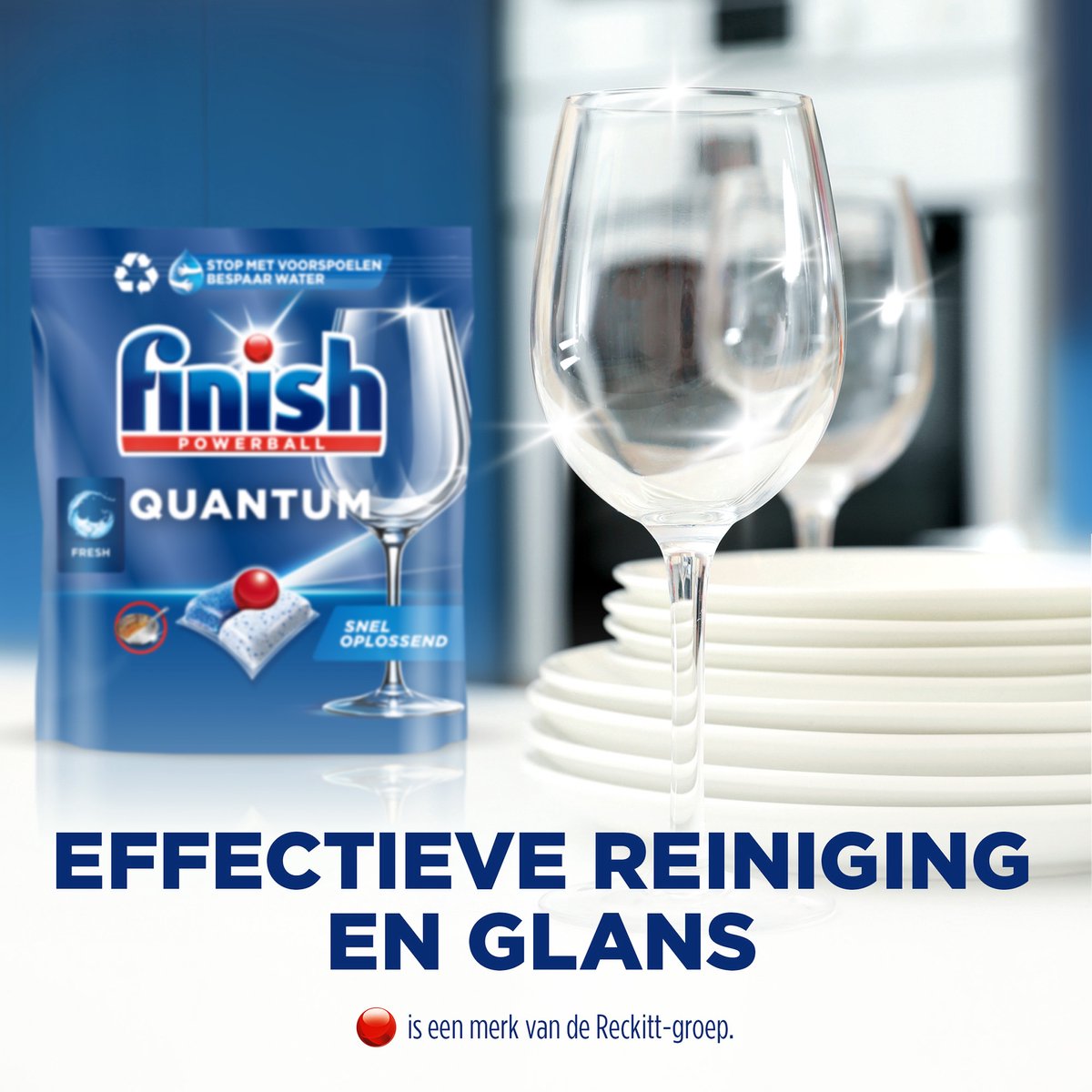 Finish Quantum All in One regular vaatwastabletten - 140 capsules — afbeelding 3