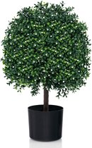 COSTWAY Kunstplant, 120 cm, vijgenboom, kunstboom met pot, decoratieve plant, kamerplant, decoratie voor thuis en op kantoor, groen