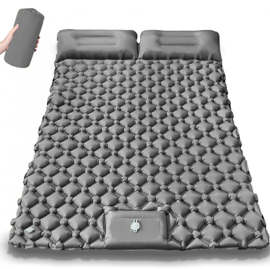 Slaapmat zelfopblazend - Extra groot formaat - Outdoor Slaapmat 1/2 Persoons - Camping matras - Slaapmatje - Lichtgewicht & Compact - Scheurbestendig