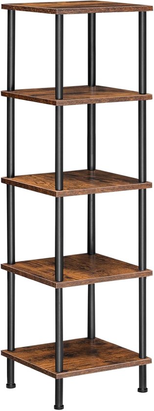 Hoobro Tree Bookshelf, High 9 Tier Standing Bookshelf, High Bookcase with Wooden Shelves for CD Albums, Metal Frame, Living Room, Kitchen, Home Hoobro Tree Bookshelf, High 9 Tier Standing Bookshelf, High Bookcase with Wooden Shelves for CD Albums, Metal Frame, Living Room, Kitchen, Home