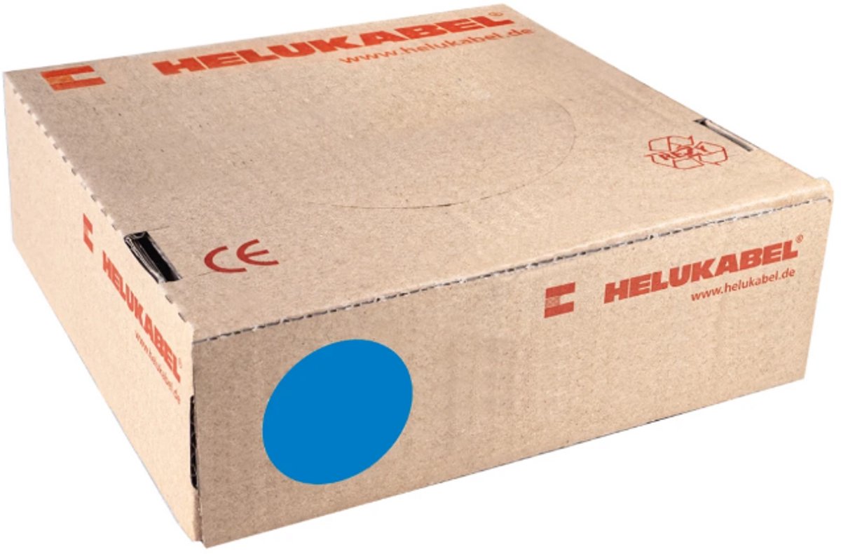 Montagedraad VDS 1.5mm² (H07V-K) 70° blauw - per rol 100 meter (29131)