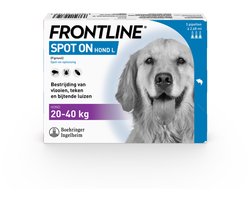 Frontline Frontline Spot-On Hond L - Apotheek - 2.68 ml 3 pip 20-40 Kg L
