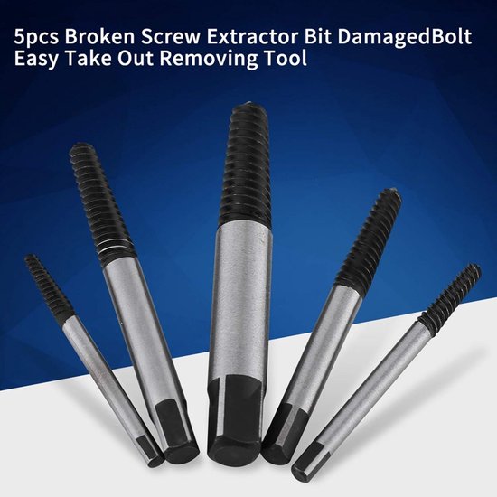 SpeedOut 1000366 Kobalt Beschadigde Schroef Extractor Kit, 4-delige Set