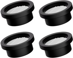 HEPA Filter Set van 4 voor Steelstofzuiger-AZA62,AZA63,AZA64,AZA65 - 99.99% stofopname-Zwart