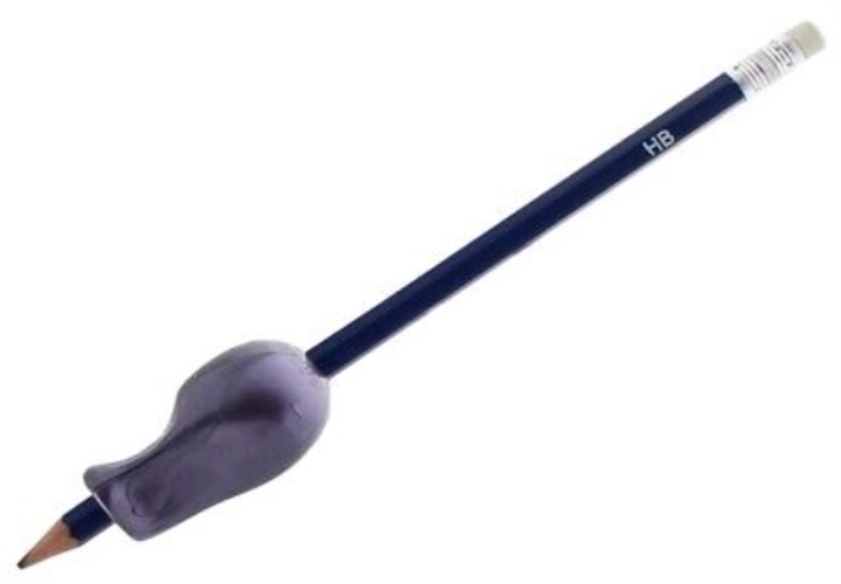Pengreep The Pencil Grip Metallic Grijs