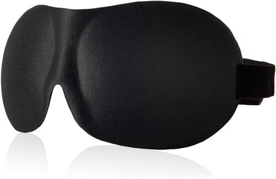 3D-Oogmasker Voor Het Slapen Met Nul Oogdruk - Superzacht Ontwerp Comfortabele Verstelbare Band Zwart
