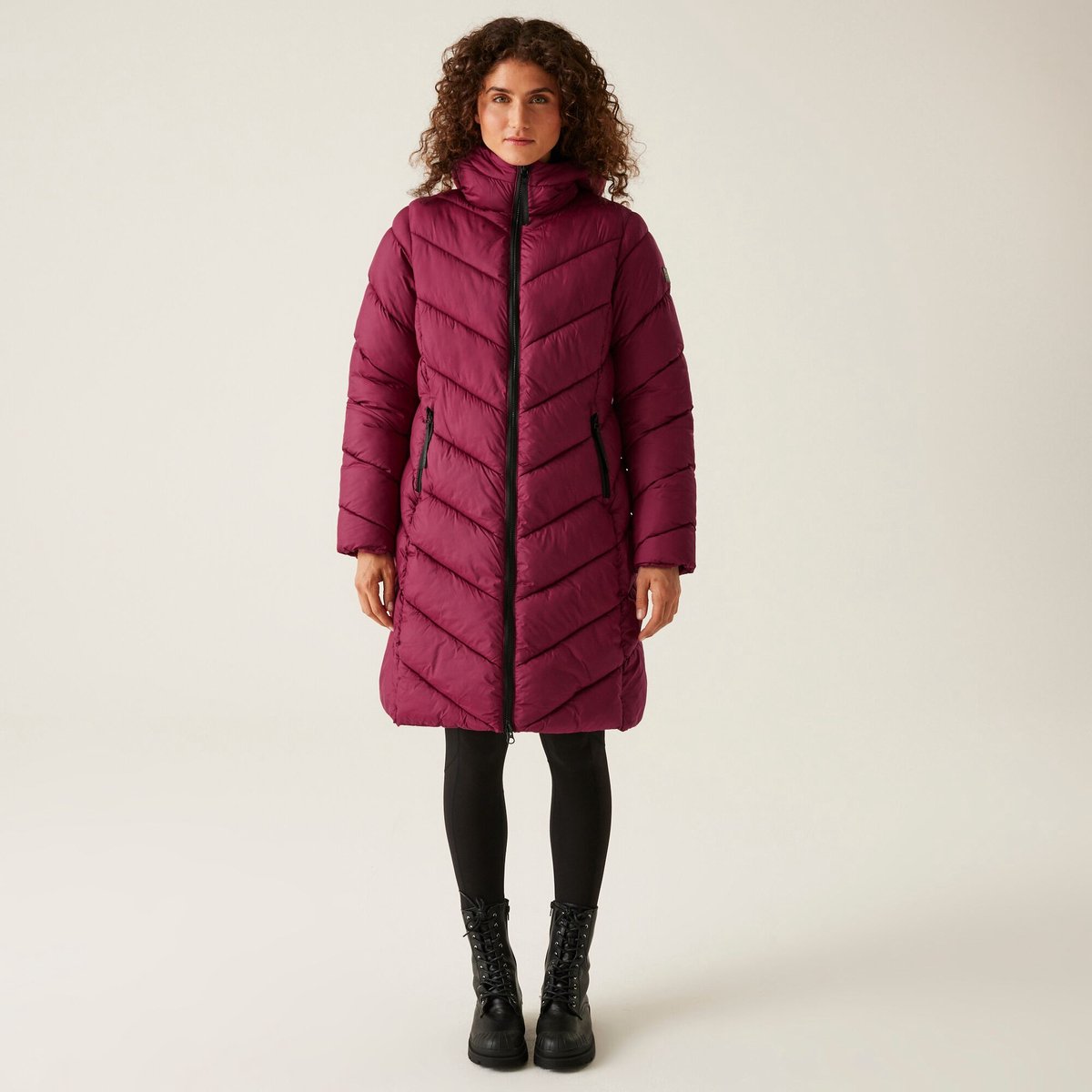 Gevulde Jas Wandelen Dames Andia Ii Rood