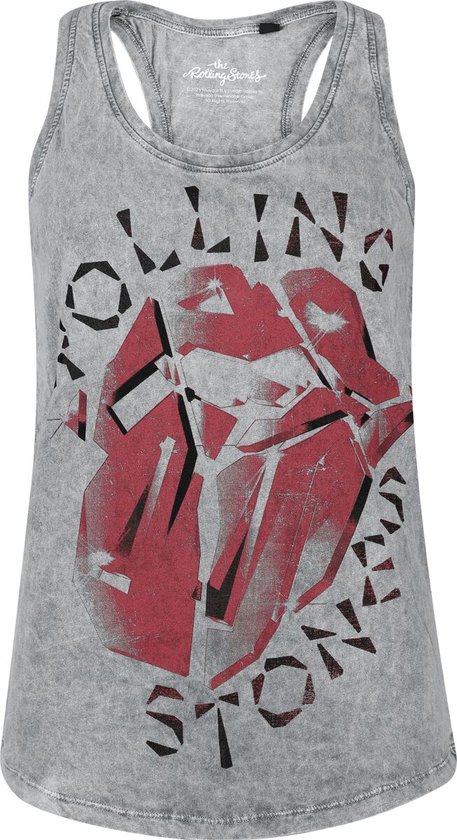 Rolling Stones, The Hackney Diamonds, haut gris en Katoen pour femme, taille M - Produits dérivés du groupe, Groupes