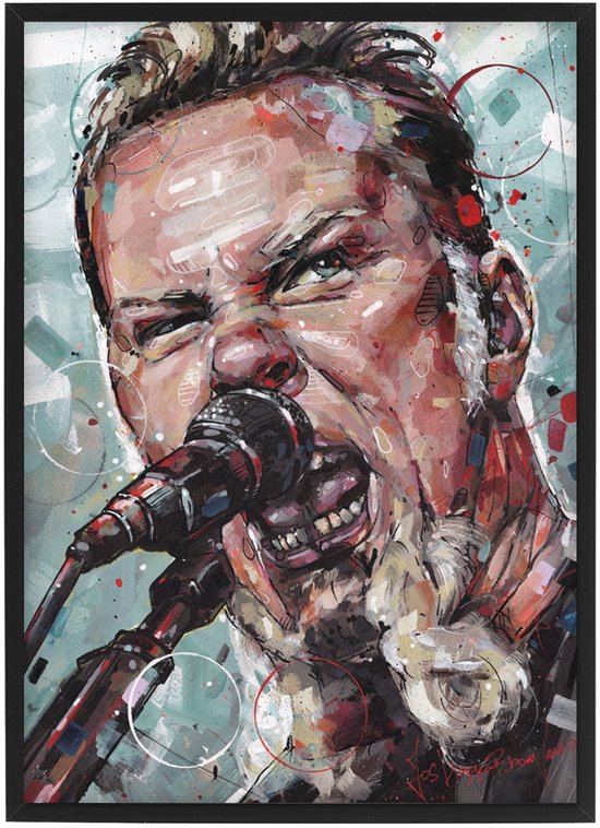 Metal poster 30,6x43 cm (A3) *ingelijst & gesigneerd