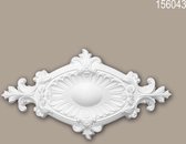 Rosace 156043 Profhome Élement décorative Élement pour plafond style Néo-Empire blanc 58,5 x 31,5 cm