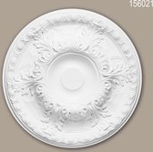 Rosace 156021 Profhome Élement décorative Élement pour plafond style Néo-Renaissance blanc Ø 49 cm