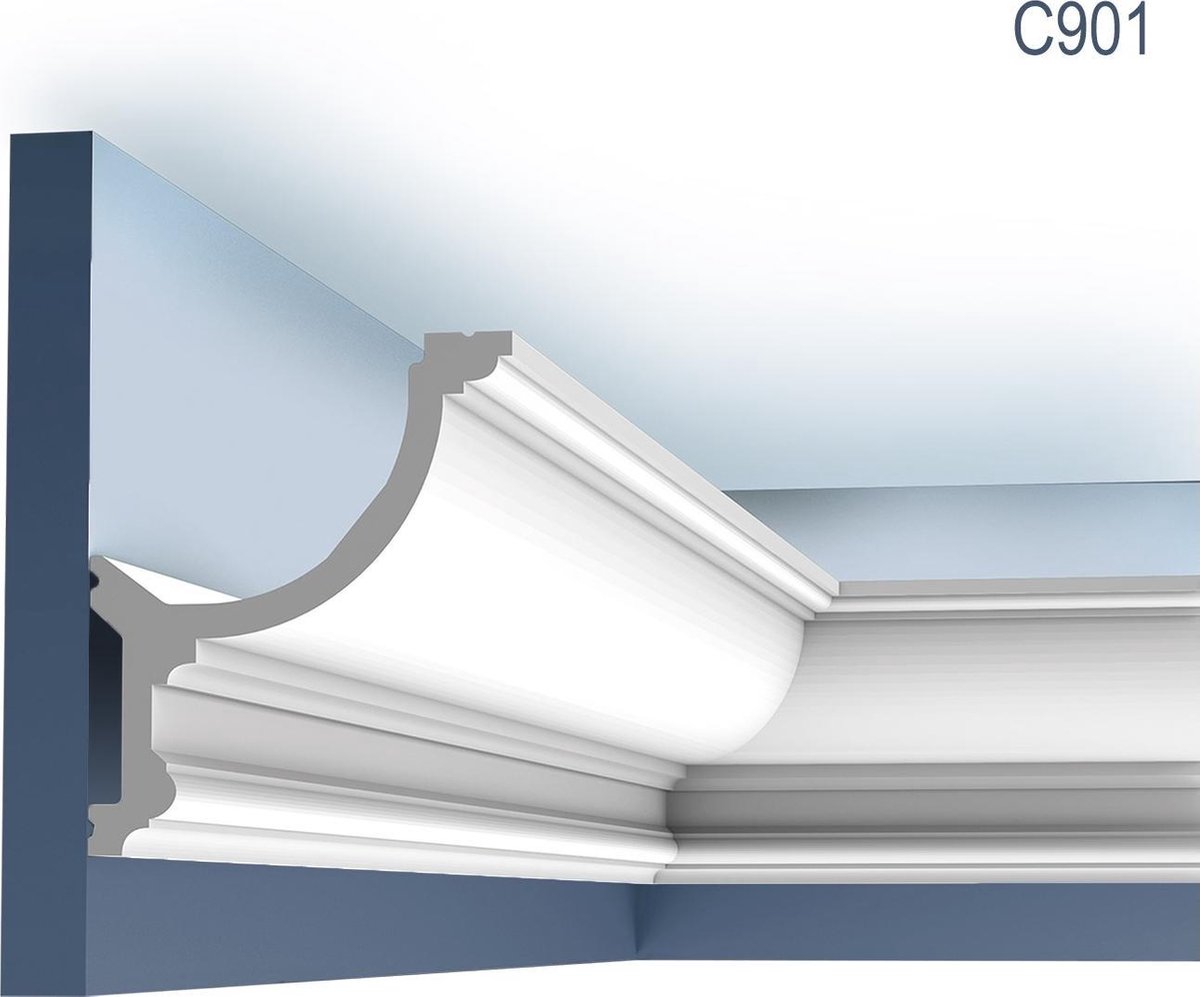 Kroonlijst Origineel Orac Decor C901 LUXXUS Sierlijst voor indirecte verlichting 2 m