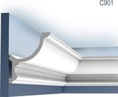 Corniche Moulure Cimaise Orac Decor C901 LUXXUS pour éclairage indirect Décoration de stuc Profil 2 m